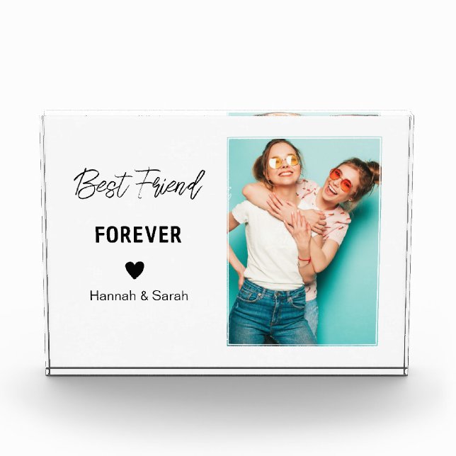Beste Freundschaft - Personalisierte Geschenke für Fotoblock (Vorderseite)