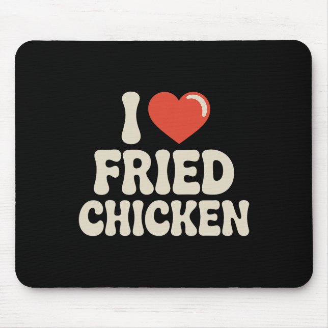 Beste Frittierte Hähnchen Kunst Für Männer Frauen  Mousepad (Vorne)