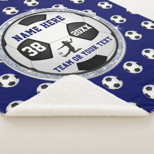 Beste Fußball-Geschenke für MÄDCHEN Fußball-Decke Sherpadecke