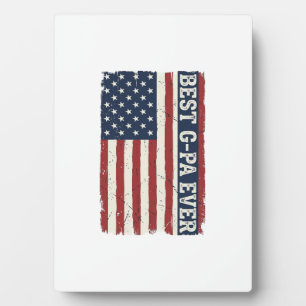 Beste G-PA Aller Patrioten Flagge Vintage-Shirt-De Fotoplatte