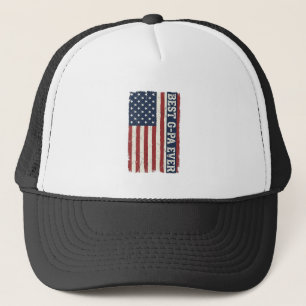Beste G-PA Aller Patrioten Flagge Vintage-Shirt-De Truckerkappe