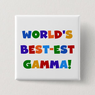 Beste Gamma-Hellfarben-Geschenke der Welt Button
