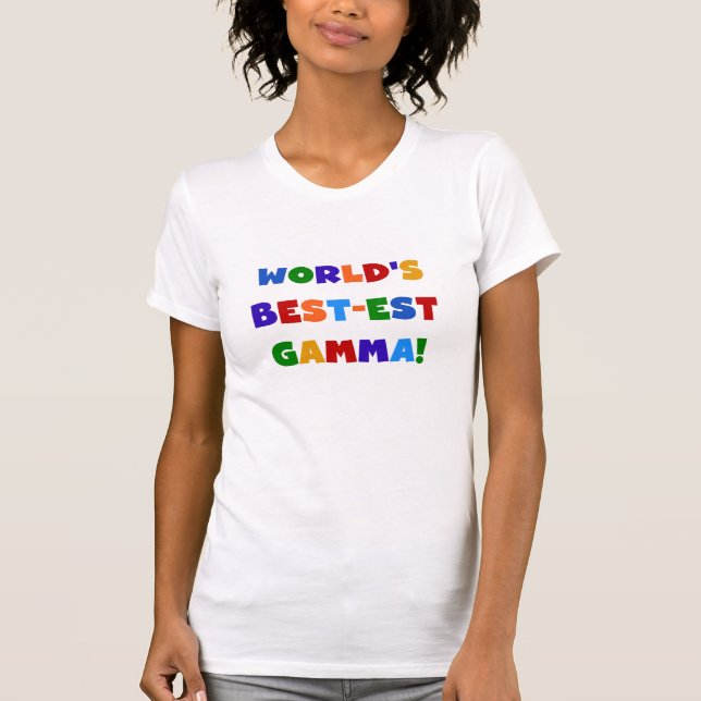 Beste Gamma-Hellfarben-Geschenke der Welt T-Shirt (Vorderseite)