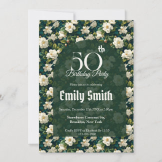 Beste Gardenias Charme Teenager Geburtstag Einladung