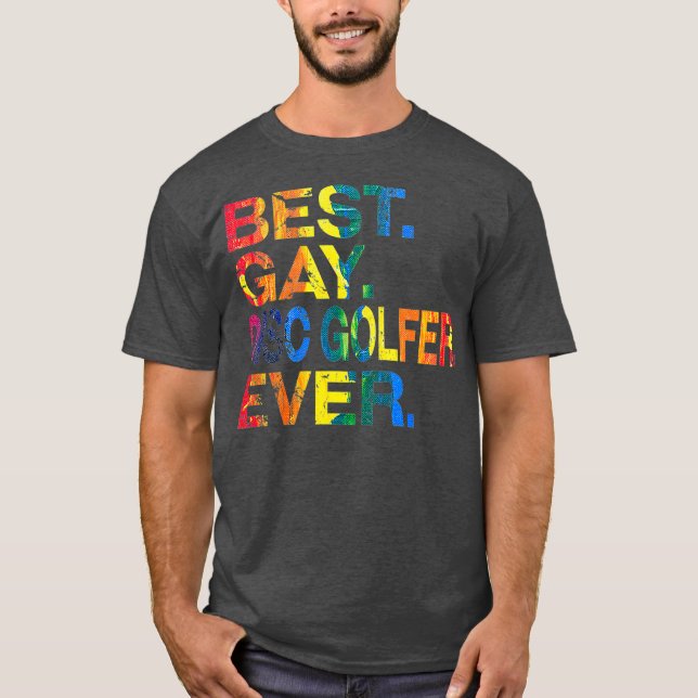 Beste Gay Disk Golfer je Gay Geschlechtergleichhei T-Shirt (Vorderseite)