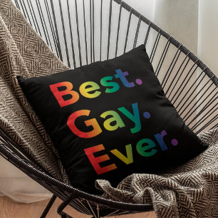 Beste Gay Ever LGBT Regenbogenflagge Kissen
