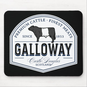 Beste gelb Galloway Rasse Abzeichen Belohnungen Mousepad