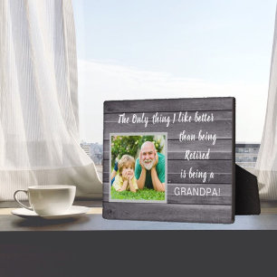 Beste Geschenk! Fotoplakette für pensionierten Pap Fotoplatte