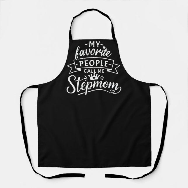 Beste Geschenk für Stiefmutter von süßer Patchwork Schürze (Vorderseite)