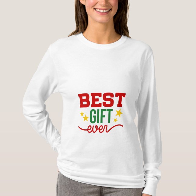 Beste Geschenk-überhaupt Schwangerschaft T-Shirt (Vorderseite)