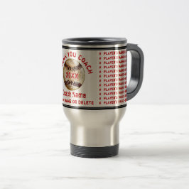 Beste Geschenke für Baseballtrainer Ihr TEXT, Reisebecher