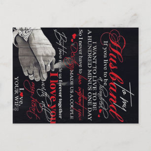 Beste Geschenke für den Ehemann   Zitate an meinen Ankündigungspostkarte