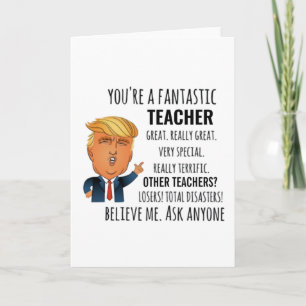 Beste Geschenke für Lehrer Karte