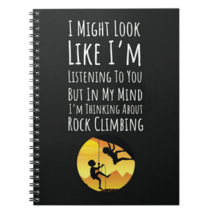 Beste Geschenke für Rock Climbers Klettern Notizblock