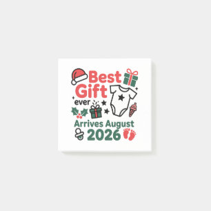 Beste Geschenke kommen im August 2026 Weihnachts-P Post-it Klebezettel