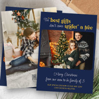 Beste Geschenkfamilie mit 3 Fotos Blaue Schwangers