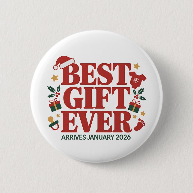 Beste Geschenkgutscheine im Januar 2026 Weihnachts Button (Vorderseite)
