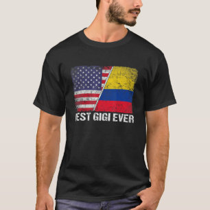 Beste Gigi-Fahne je Muttertag Kolumbien - USA T-Shirt