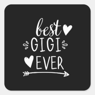 Beste Gigi je Großmutter Geschenke Grandma Gigi L Quadratischer Aufkleber