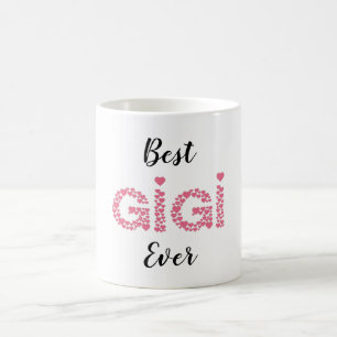 Beste Gigi je rosa Herzen Personalisiert Kaffeetasse