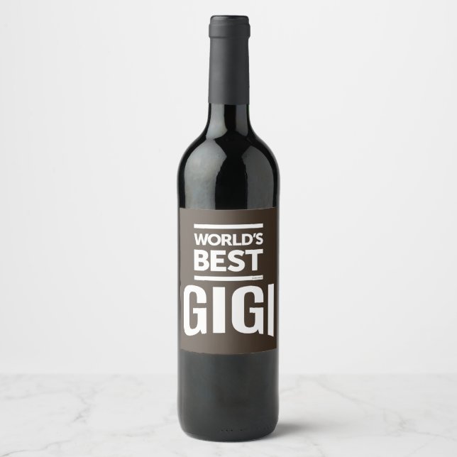 Beste Gigi Weinetikett (Vorderseite)