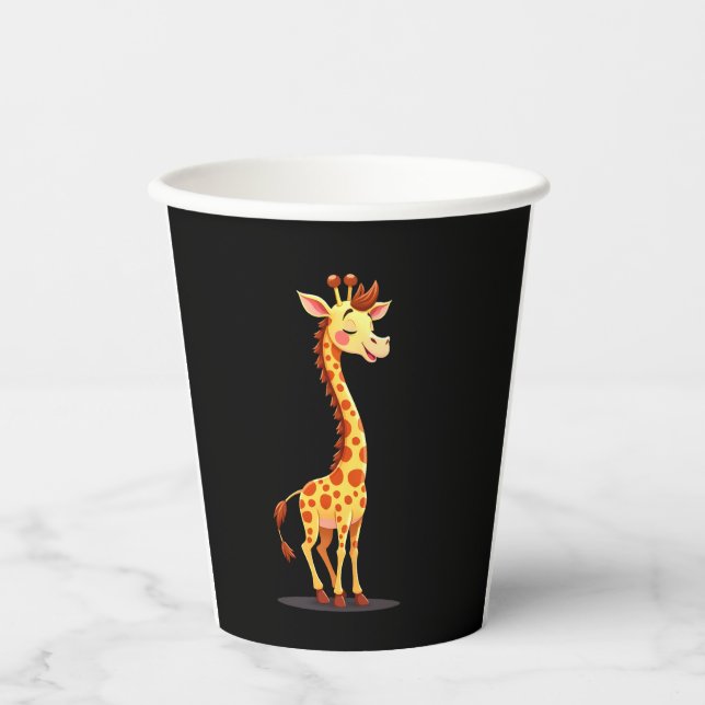 Beste Giraffe Kunst für Männer Frauen Erwachsene G Pappbecher (Vorderseite)