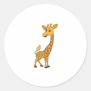 Beste Giraffe Kunst für Männer Frauen Erwachsene G Runder Aufkleber