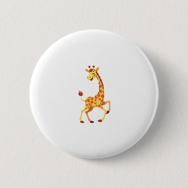 Beste Giraffen-Kunst für Männer Frauen Erwachsene  Button (Vorderseite)