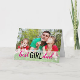 Beste Girl Vater Foto Vatertag-Karte Karte