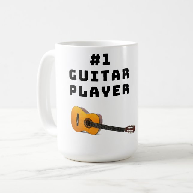 Beste Gitarrenspielermusik Kaffeetasse (Vorderseite Links)