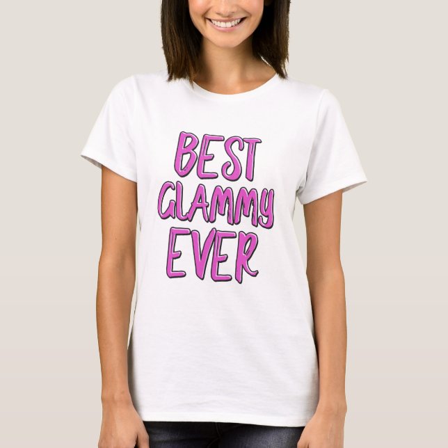 Beste glammy überhaupt Großmutter T-Shirt (Vorderseite)