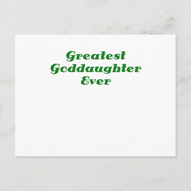 Beste Godtochter je Postkarte (Vorderseite)