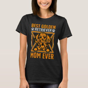 Beste Golden Retriever-Mutter überhaupt Hund Spru T-Shirt