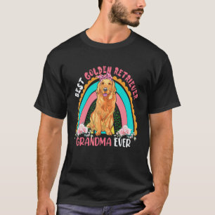 Beste Golden Retriever Oma Allerzeit Süßer Regenbo T-Shirt