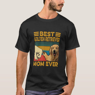 Beste Goldene Retriever Mama Retro Vintag Funny T-Shirt