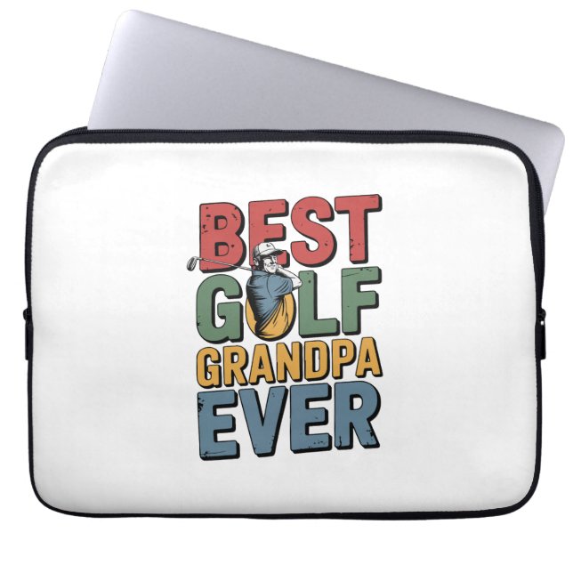 Beste Golf Opa je Laptopschutzhülle (Vorderseite)
