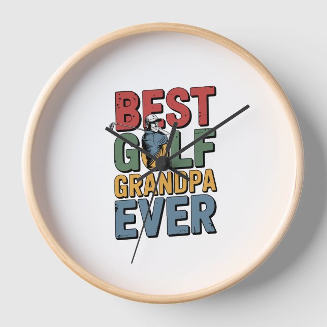Beste Golf Opa je Uhr (Vorderseite)