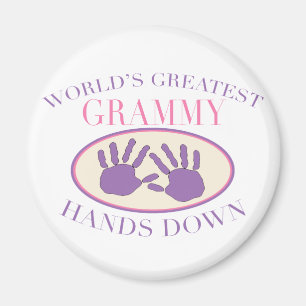 Beste Grammy, Hands Down T-Shirt Magnet