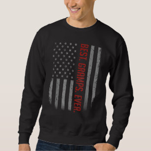 Beste Grampa-Fahne je amerikanisch zum Vatertag Sweatshirt