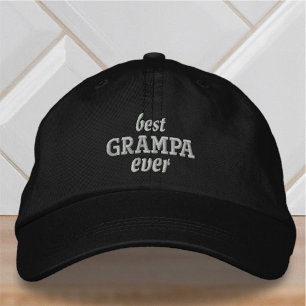 Beste Grampa je Moderne einfache Typografie Bestickte Baseballkappe