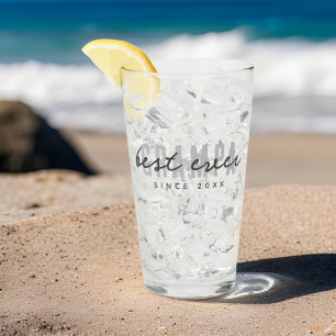 Beste Grampa seit 20XX Moderne, einfache Preppy Glas