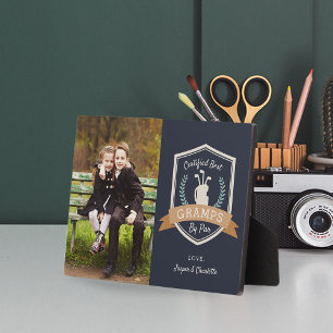 Beste Grampen nach Par Golf Opa Foto Fotoplatte