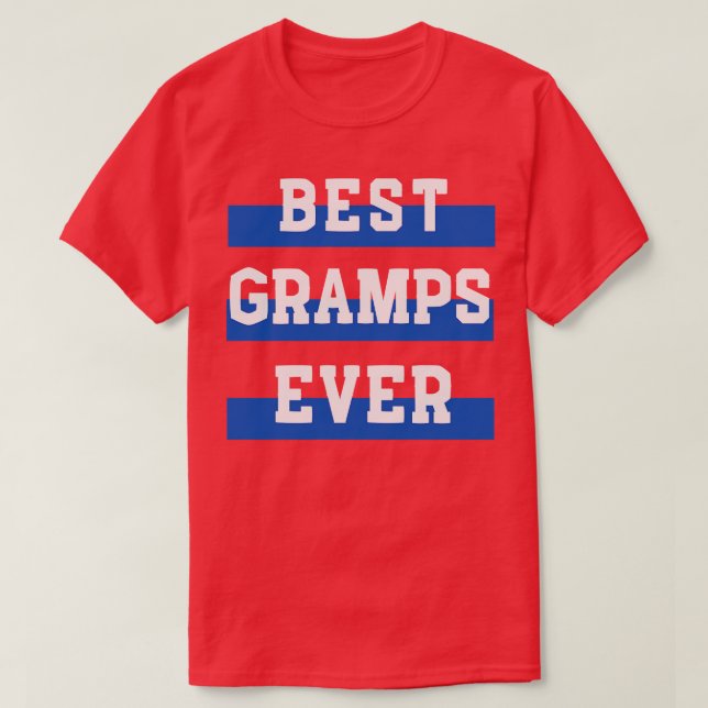 Beste Gramps je T-Shirt (Design vorne)