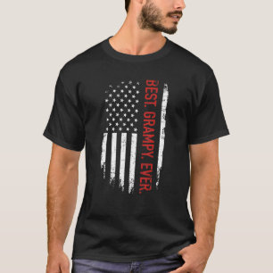 Beste Grampy aller Zeiten mit amerikanischer Fahne T-Shirt