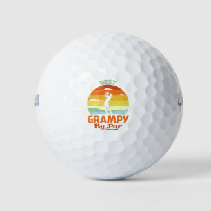 Beste Grampy by Par Vatertag Golf Shirt Geschenk Golfball