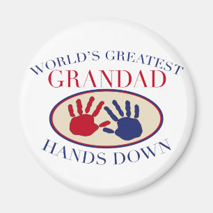 Beste    Grandad-Hände unten Magnet