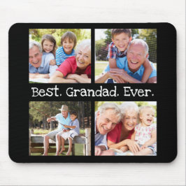 Beste Grandad je 4 Foto Collage Spaß Keepake Mousepad