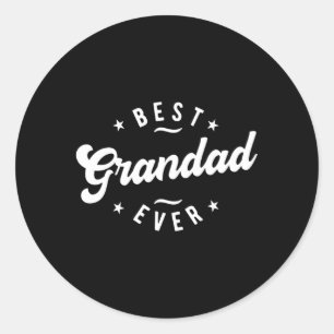 Beste Grandad je Grandad Runder Aufkleber