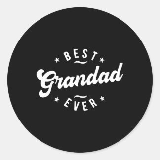 Beste Grandad je Grandad Runder Aufkleber
