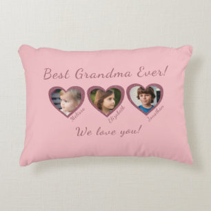 Beste Grandma Custom Three Fotoplatte Dekokissen
